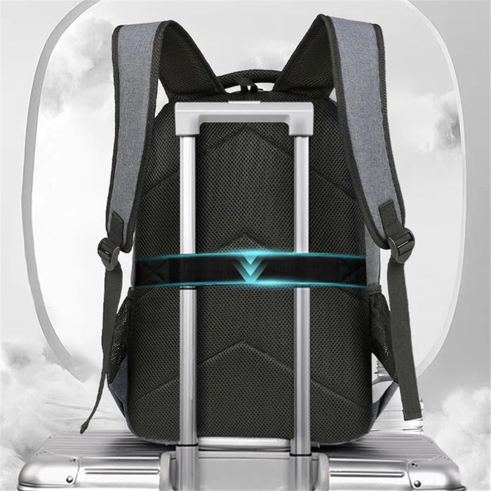 VICTORIATOURIST V906 USB 17.3-inch Laptop Backpack Travel Dual Shoulder Bag with USB Port, Upgraded Version - Grey - 7