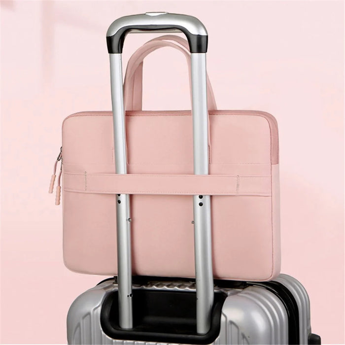 C81-13-13.3 inch Laptop Case Portable Notebook Bag with Plush Lining  Businees Storage Bag - Green - 7