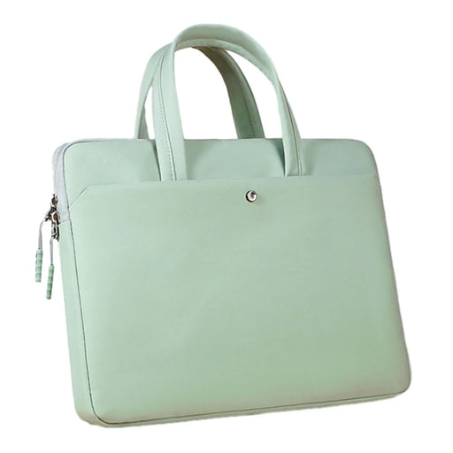 C81-15-15.6 inch Computer Case Portable Laptop Bag with Plush Lining Laptop Accessories Storage Bag - Green - 1