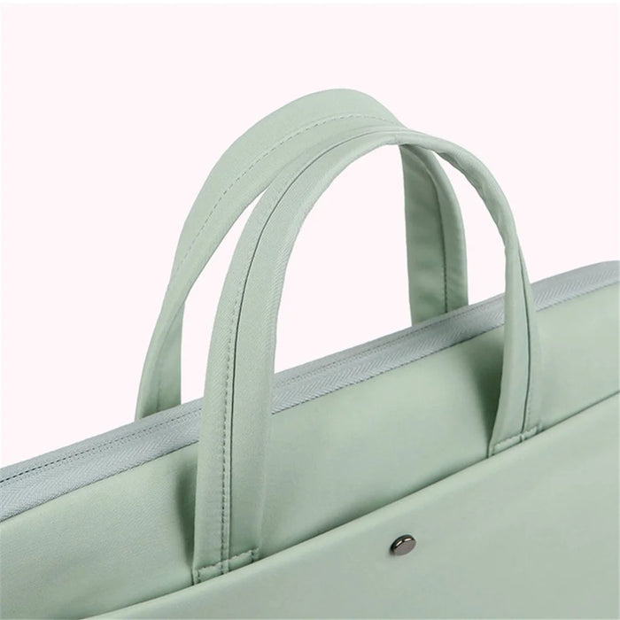 C81-15-15.6 inch Computer Case Portable Laptop Bag with Plush Lining Laptop Accessories Storage Bag - Green - 3