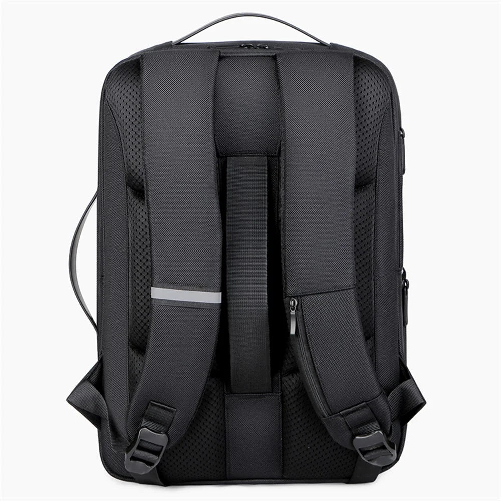 POFOKO 15.6-inch Laptop Computer Backpack Business Travel Bag with USB Charging Port - 4