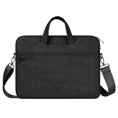 DUX DUCIS LBJB Series 13-13.9 Inch Waterproof Notebook Shoulder Bag Laptop Handbag - Black - 1