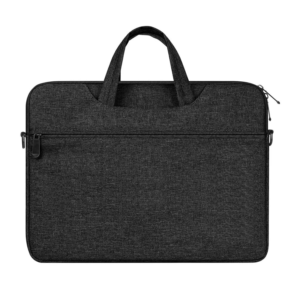 DUX DUCIS LBJB Series 14-15.4 Inch Notebook Pouch Waterproof Laptop Handbag with Shoulder Strap - Black - 2