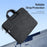 DUX DUCIS LBJB Series 15.5-16 Inch Notebook Carrying Shoulder Bag Anti-scratch Laptop Handbag - Black - 6