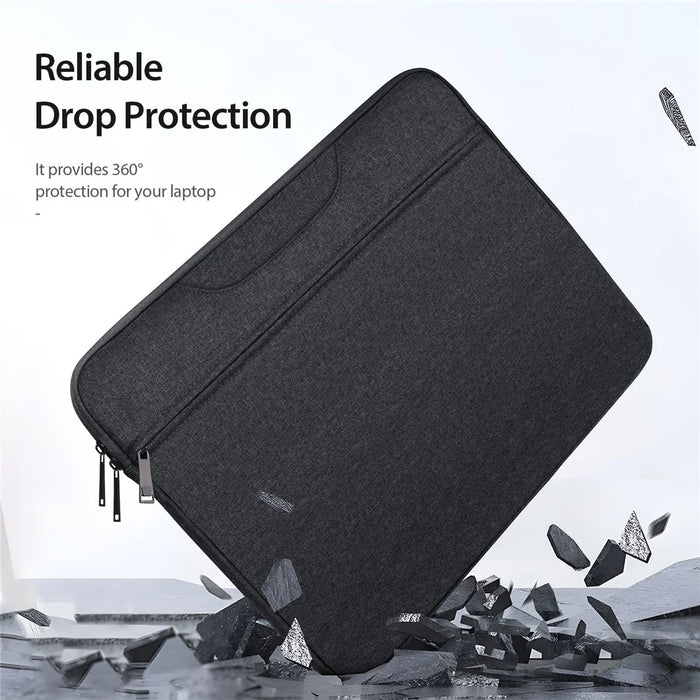 DUX DUCIS LBTC Series 14-15.4 inch Laptop Carrying Bag Polyester Notebook Shockproof Handbag - Black - 7