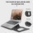 16-17 inch Laptop Sleeve Bag PU Leather Notebook Carrying Pouch with Mouse Bag and Cable Bundle Straps - Rose Gold - 5