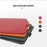 16-17 inch Laptop Sleeve Bag PU Leather Notebook Carrying Pouch with Mouse Bag and Cable Bundle Straps - Rose Gold - 7
