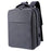 14-15.6 inch Laptop Backpack Oxford Cloth Dual Layer Outdoor Travel Bag with Outer USB Port - Grey - 1