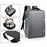16.1 inch Laptop Backpack with Anti-Theft Lock Oxford Cloth Notebook Shoulder Bag - Black - 2