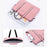 Q5 13-13.3 inch Laptop PU Leather Protective Handbag Soft Lining Notebook Carrying Bag - Pink - 3