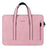 Q5 15-15.6 inch Laptop Anti-scratch Lining Handbag PU Leather Notebook Carrying Bag - Pink - 1