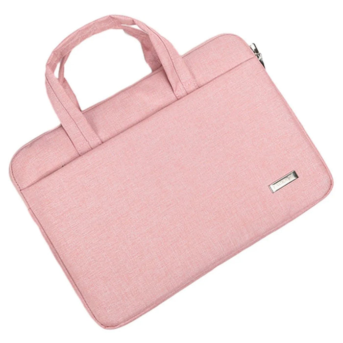 173 11-12 inch Laptop Handbag Shockproof Oxford Cloth Notebook Protective Bag - Pink - 1