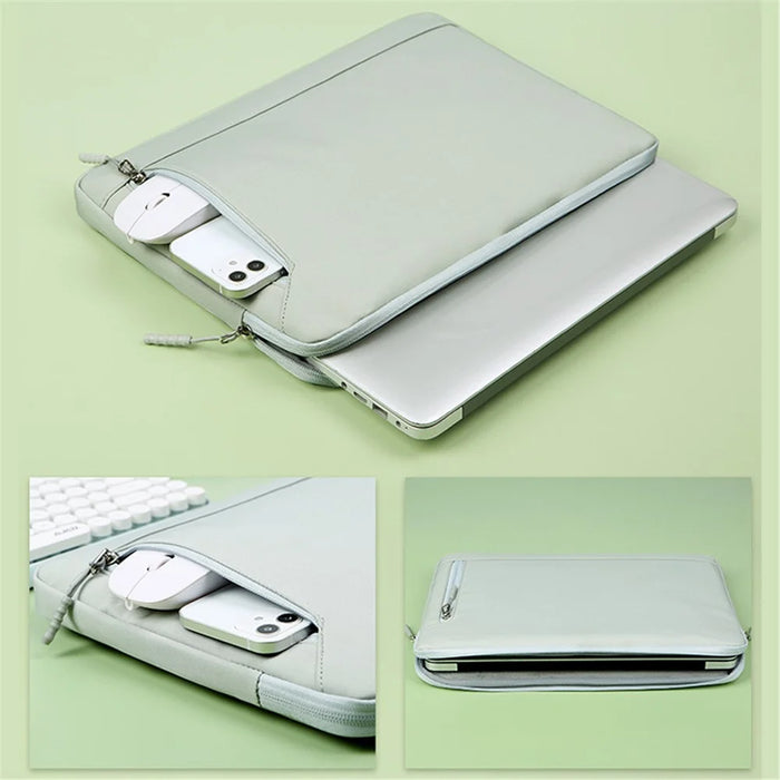 D6 14.6 inch Laptop Bag Waterproof Oxford Cloth Notebook Computer Sleeve - Green - 5