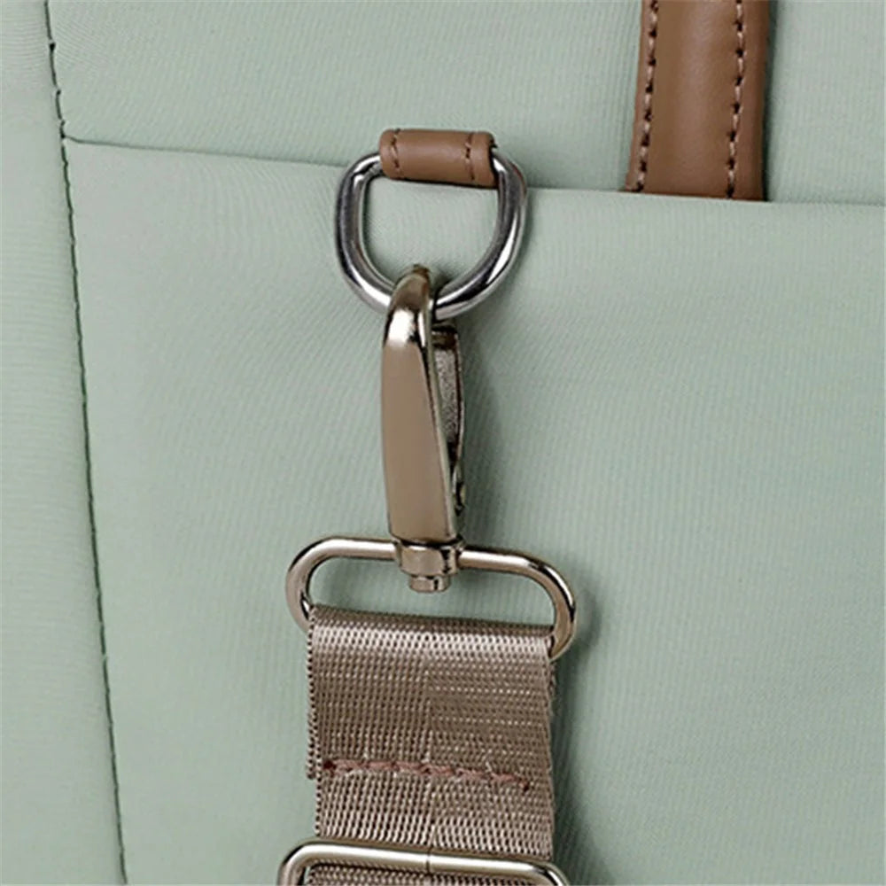 910 16.1 inch Laptop Bag Oxford Cloth Notebook Computer Handbag Sleeve - Green - 5