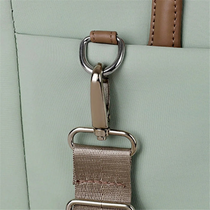 910 Universal 14.6 inch Laptop Handbag Shoulder Bag Oxford Cloth Notebook Computer Sleeve - Green - 5