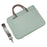 910 13.3 inch Laptop Handbag Oxford Cloth Notebook Computer Bag with Shoulder Strap - Green - 1