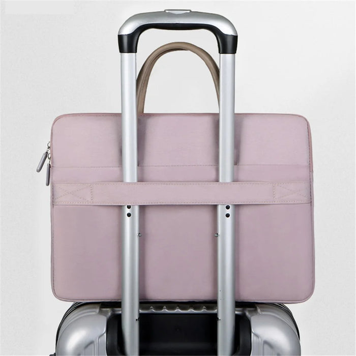 C97 Oxford Cloth Laptop Bag 14-14.6 inch Notebook Computer Handbag Carrying Bag  - Pink - 7