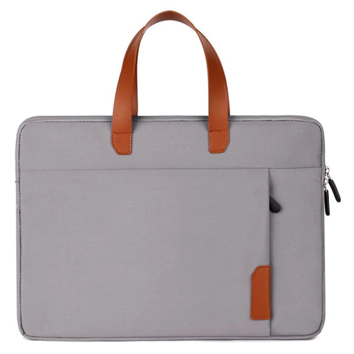 C7 15-15.6 inch Laptop Bag Oxford Cloth Notebook Handbag Business Bag with Soft Lining - Grey - 1