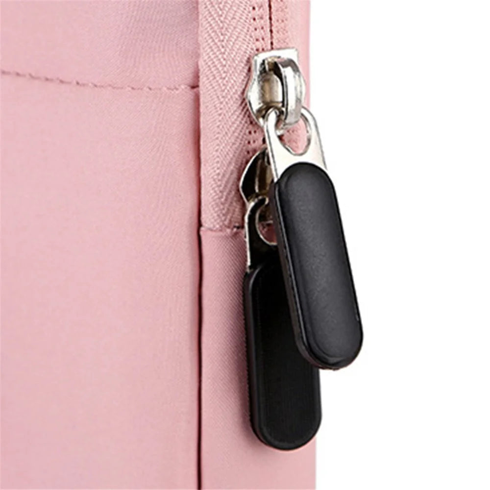 C7 15-15.6 inch Laptop Bag Oxford Cloth Notebook Handbag Business Bag with Soft Lining - Grey - 4