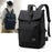 16-Inch Laptop Backpack Large Capacity Oxford Cloth Travel Bag - Black - 2