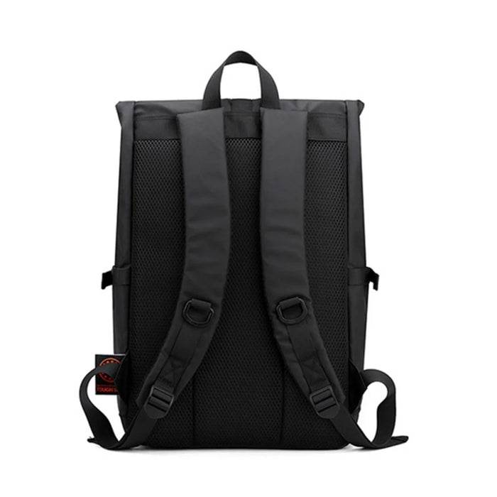 16-Inch Laptop Backpack Large Capacity Oxford Cloth Travel Bag - Black - 3