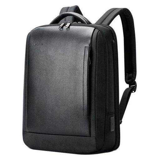 BOPAI 15.6 inch Laptop Backpack Genuine Cow Leather Water Resistant Business Travel Rucksack - 1