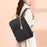 BOPAI 14-inch Laptop Waterproof Backpack Nylon Polyester Business Commute Notebook Shoulder Bag - Black - 2