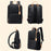 BOPAI 14-inch Laptop Waterproof Backpack Nylon Polyester Business Commute Notebook Shoulder Bag - Black - 6