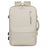 Travel Backpack Fit 15.6 Inch Laptop Computer Work Bag with USB Charging Port - Beige - 1