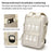Travel Backpack Fit 15.6 Inch Laptop Computer Work Bag with USB Charging Port - Beige - 6