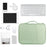 10.5-11 inch Laptop Handle Bag Notebook Portable Carrying Case Nylon Storage Bag - Light Green - 5
