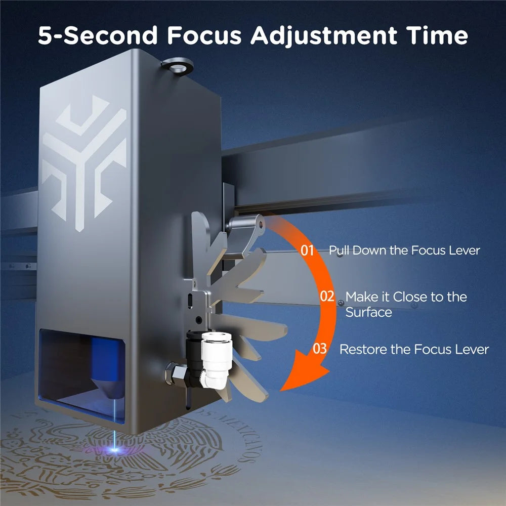 ACMER P2 20W Laser Engraver Fast Engraving Speed Laser Cutter Machine - US Plug - 5