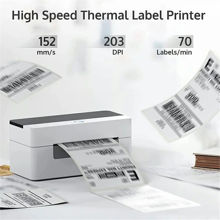 XPRINTER XP-D463B Label Maker with Thermal Printing 26-108mm QR Code Barcode Label Printer - US Plug - 7