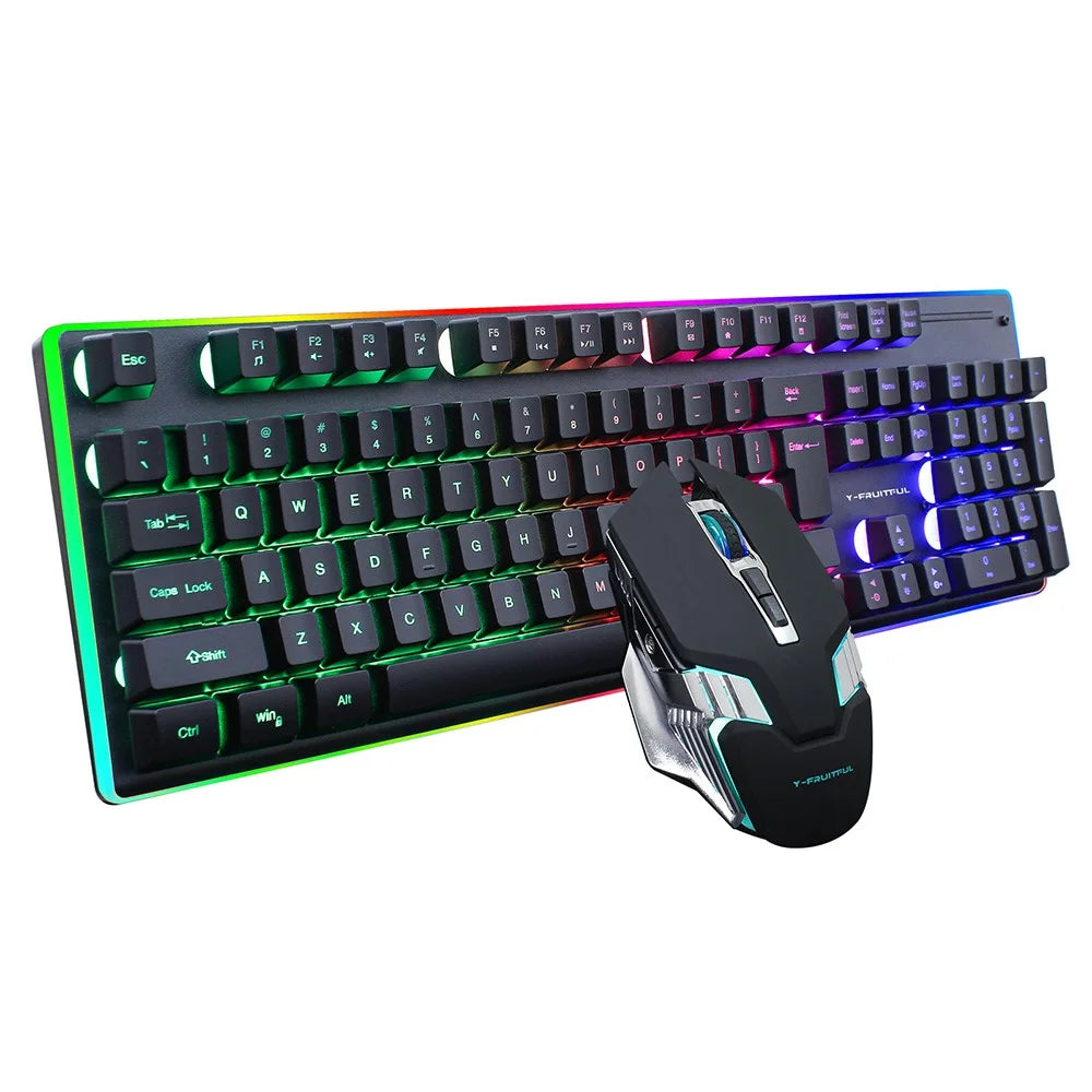 Y-FRUITFUL KM99 Backlit Bluetooth-compatible Keyboard Mouse Set for Home Office - 1