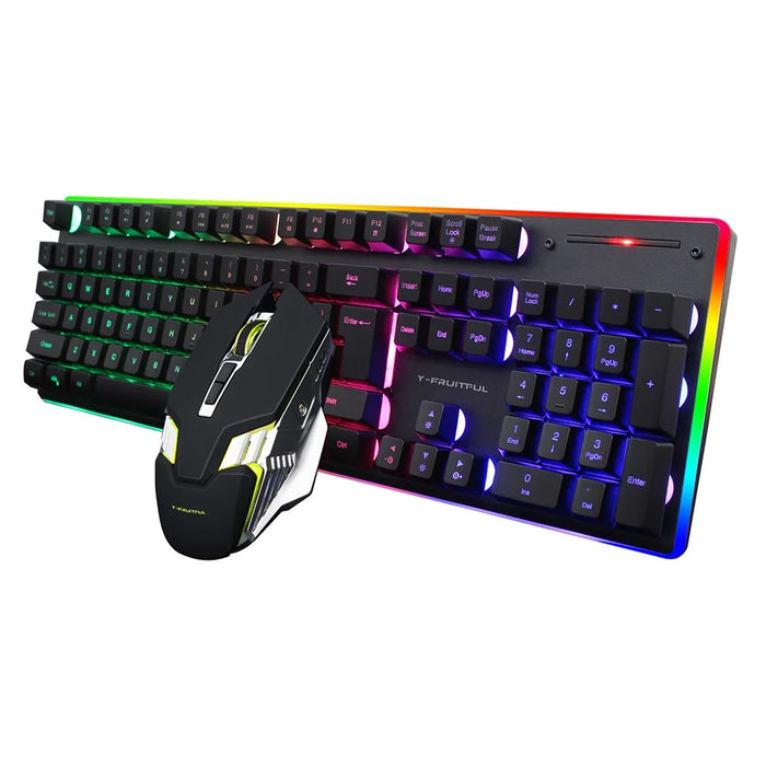 Y-FRUITFUL KM99 Backlit Bluetooth-compatible Keyboard Mouse Set for Home Office - 2