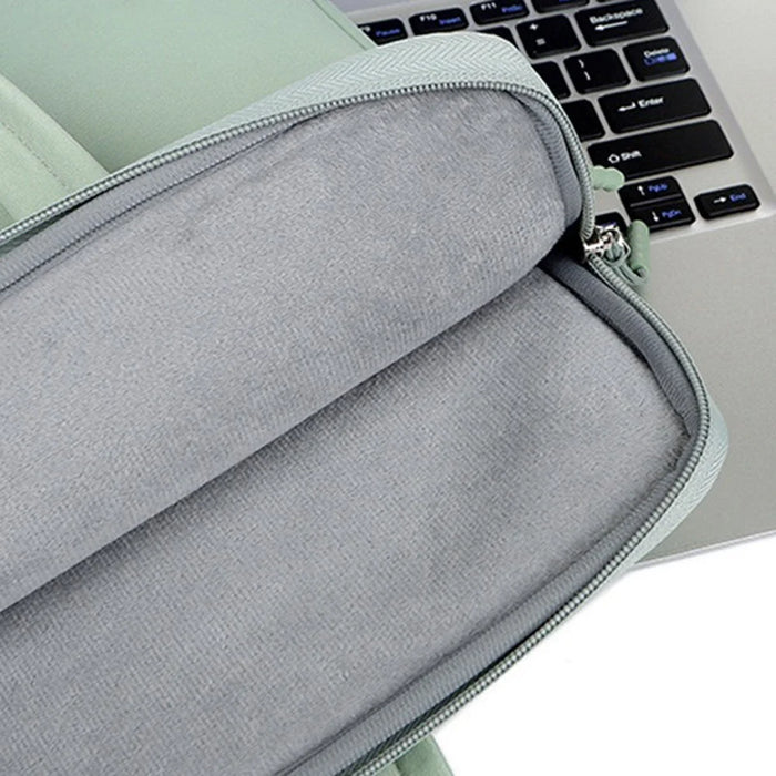 Oxford Cloth Storage Bag for 15.6 Inch Laptop Carrying Case Notebook Sleeve - Green - 3