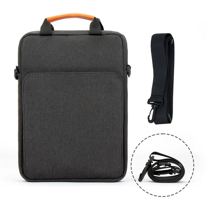 9-11 inch Tablet Vertical Carrying Bag Oxford Cloth Shockproof Tablet PC Handbag Crossbody Bag - Black - 3