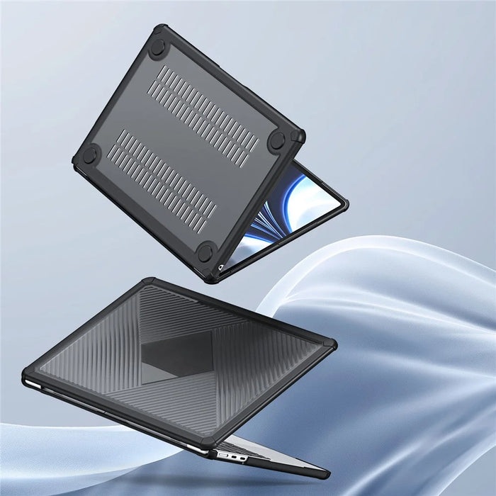 DUX DUCIS LCGH Series for MacBook Pro 13 inch (2016-2021) Case Shockproof TPU+PC Laptop Case Cover - Black - 4