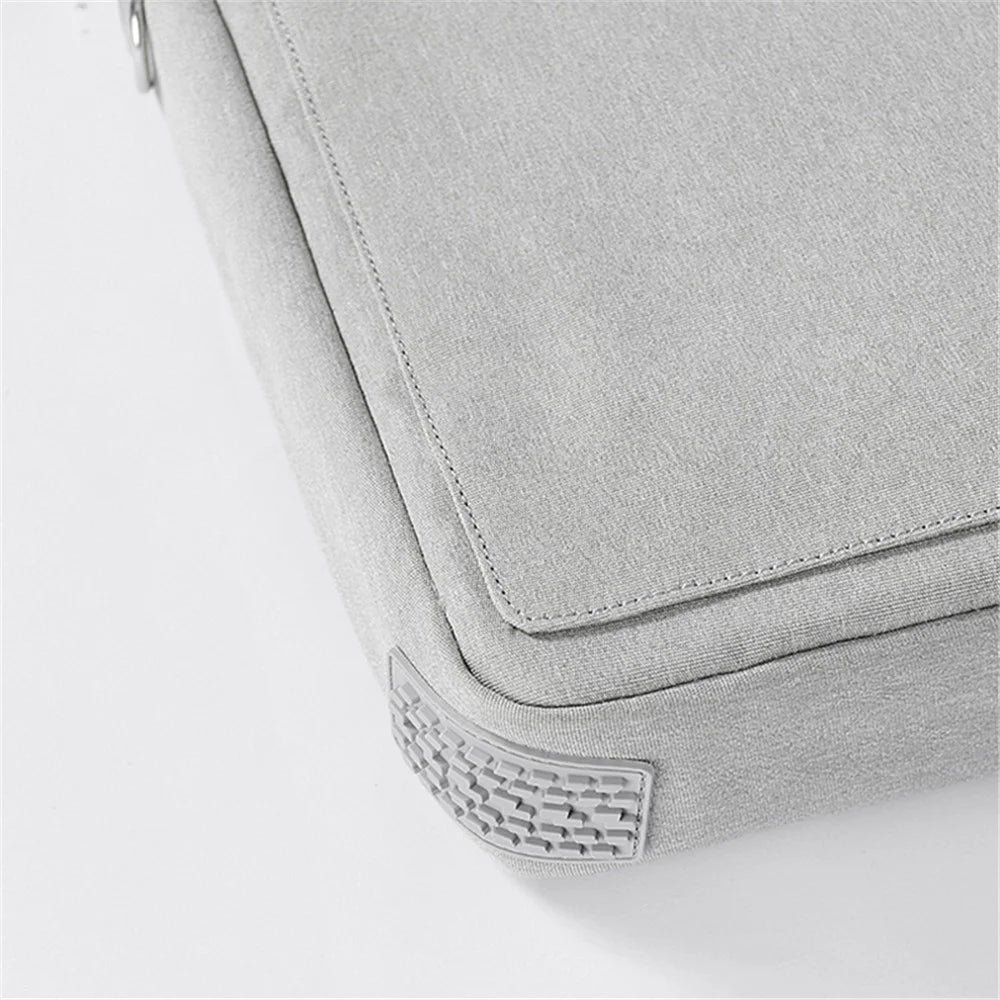 12.9-Inch Laptop Handbag Tablet PC Storage Pouch Briefcase Oxford Cloth Shoulder Bag - Grey - 4