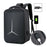17-inch Laptop Backpack with USB Charging Port Oxford Cloth+Polyester Travel Work Rucksack - Black - 2