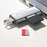 ADS-118 USB / 8-Pin 2-in-1 SD TF Memory Card U-Disk Reader Data Transfer OTG Adapter - Silver - 6