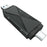 ADS-218 USB / 8-Pin / Type-C 3-in-1 SD TF Memory Card Reader Data Transfer Adapter - Black - 1