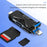 ADS-218 USB / 8-Pin / Type-C 3-in-1 SD TF Memory Card Reader Data Transfer Adapter - Black - 7