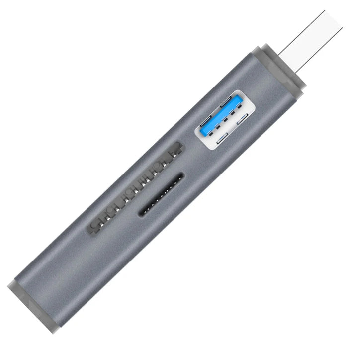 ADS-308A Aluminum Alloy USB 3.0 + USB 2.0 Splitter Hub SD / TF Card Reader - 3