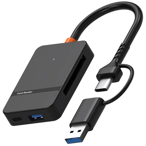 ADS-316 For Huawei / Xiaomi / Samsung 8-in-1 Card Reader Type-C + USB-A to SD / TF / MS / CF1 / Type-C / USB 3.0 U Disk Reading Adapter - 1