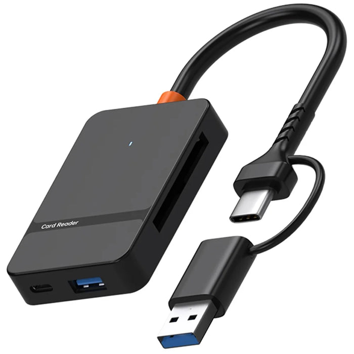 ADS-316 For Huawei / Xiaomi / Samsung 8-in-1 Card Reader Type-C + USB-A to SD / TF / MS / CF1 / Type-C / USB 3.0 U Disk Reading Adapter - 1