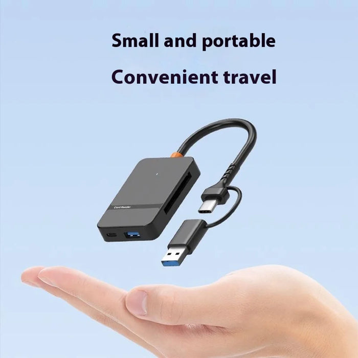 ADS-316 For Huawei / Xiaomi / Samsung 8-in-1 Card Reader Type-C + USB-A to SD / TF / MS / CF1 / Type-C / USB 3.0 U Disk Reading Adapter - 5