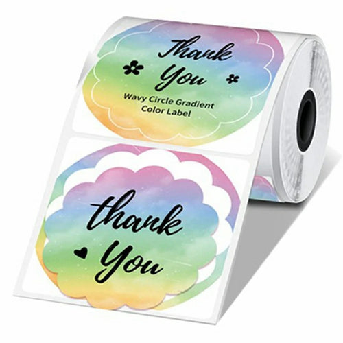 For Phomemo M221 / M220 / M120 / M110 Self-Adhesive Direct Thermal Labels Stickers 50x50mm Printing Paper - Flower - 1