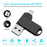 2 in 1 Card Reader 64GB OTG USB Flash Drive with 8Pin + USB 3.0 Port U Disk for iPhone Computer PC - Black - 2
