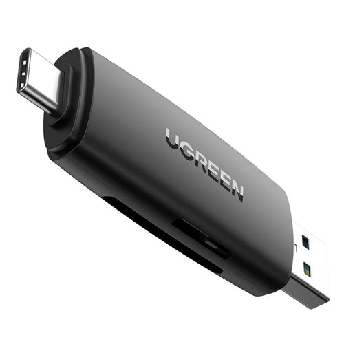 UGREEN 2-in-1 USB A to USB C OTG Card Reader PC Laptop Phone Converter Smart Memory Card Reader Adapter - 1